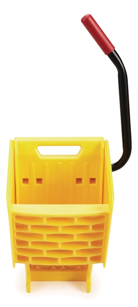 26 Qt. Side-Press Mop Bucket and Wringer Combo on Wheels, Yellow Y711