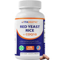 Red Yeast Rice CoQ10 Niacin Garlic 120 Veg Capsules N507