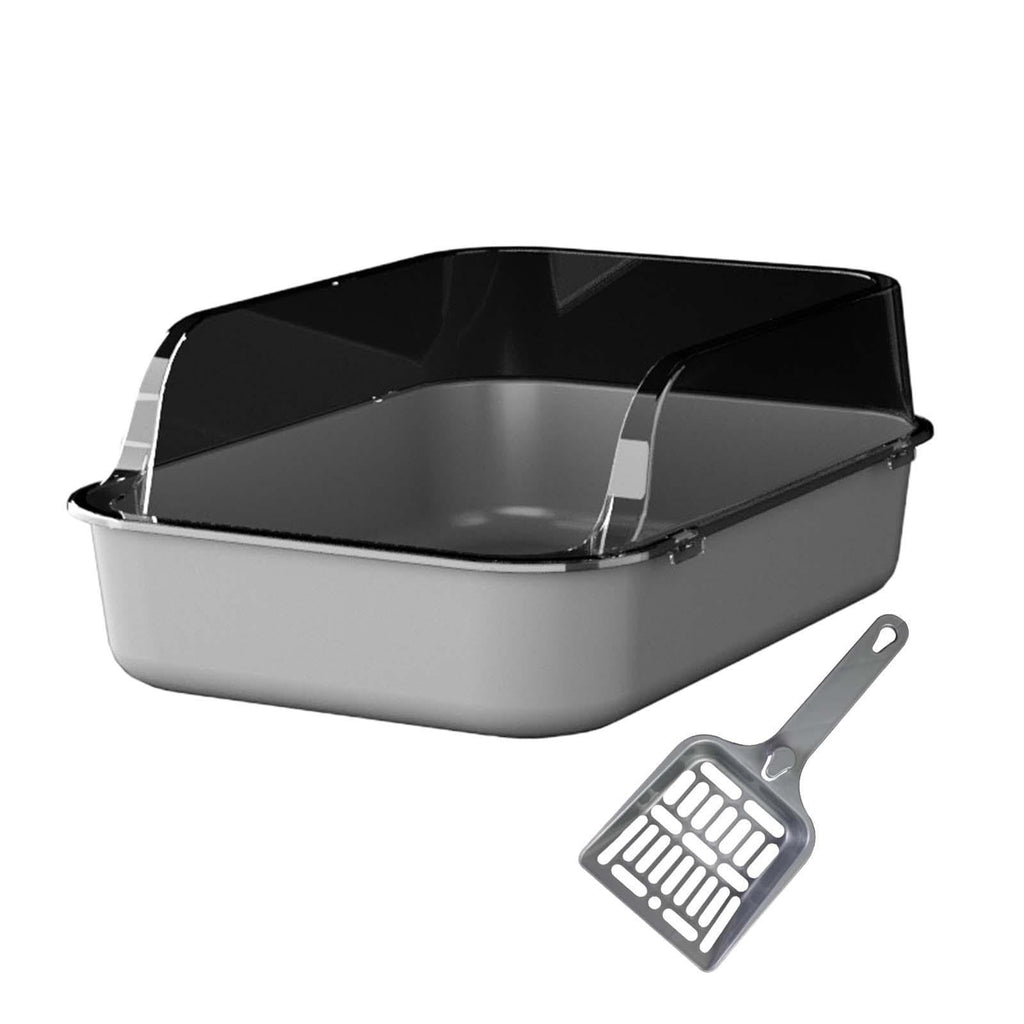 Open Top Sifting Litter Box Gray Q4820