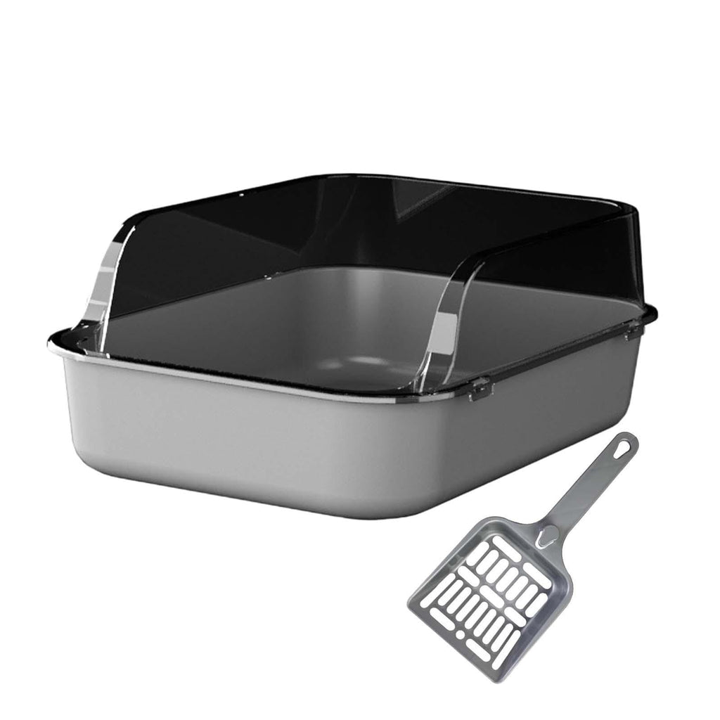 Open Top Sifting Litter Box Gray Q4820