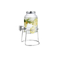 Large-capacity Cold Water Jug with Faucet High Borosilicate Glass Teapot with Base 101.4 Oz H872584