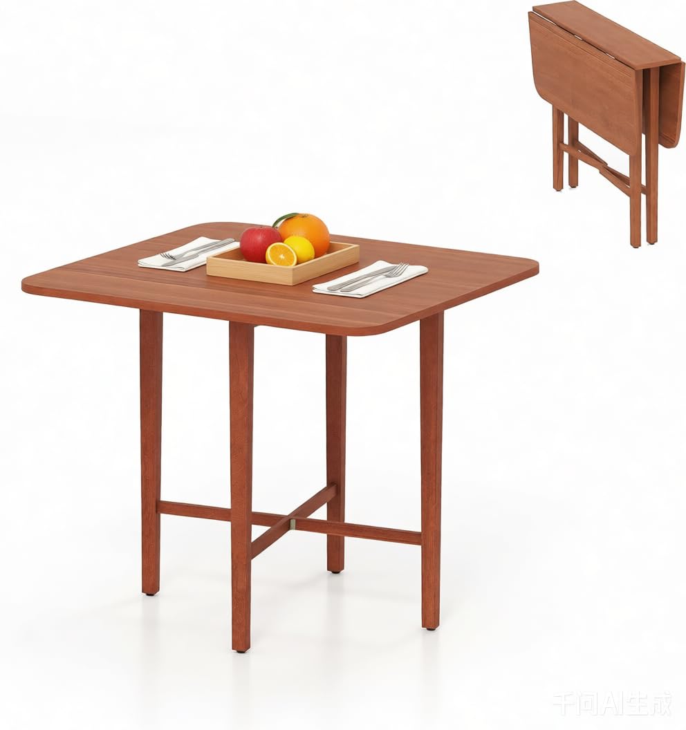 36" Foldable Square Wooden Dining Table I12858