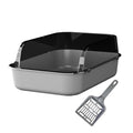 Open Top Sifting Litter Box Gray Q4820