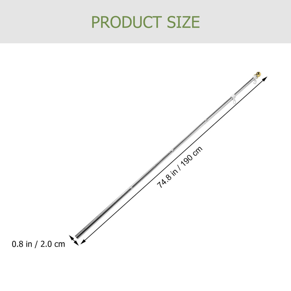Detachable Flag Pole Kit Stainless Steel Q520804