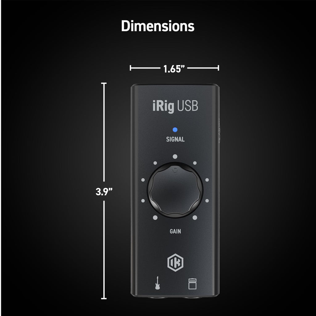 USB Guitar Audio Interface 24-bit 48 kHz K627