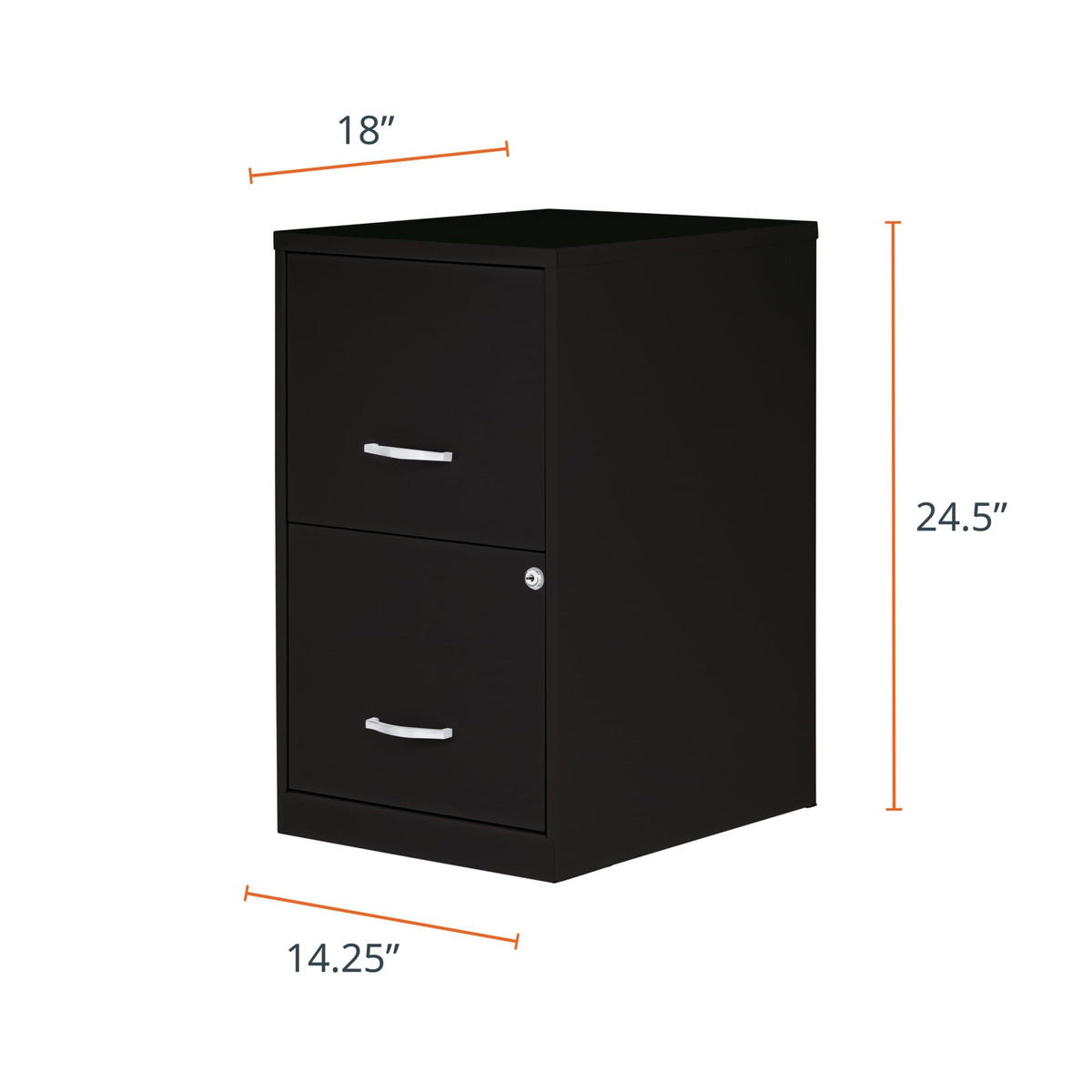 2 Drawer Locking Steel Filing Cabinet Z75489