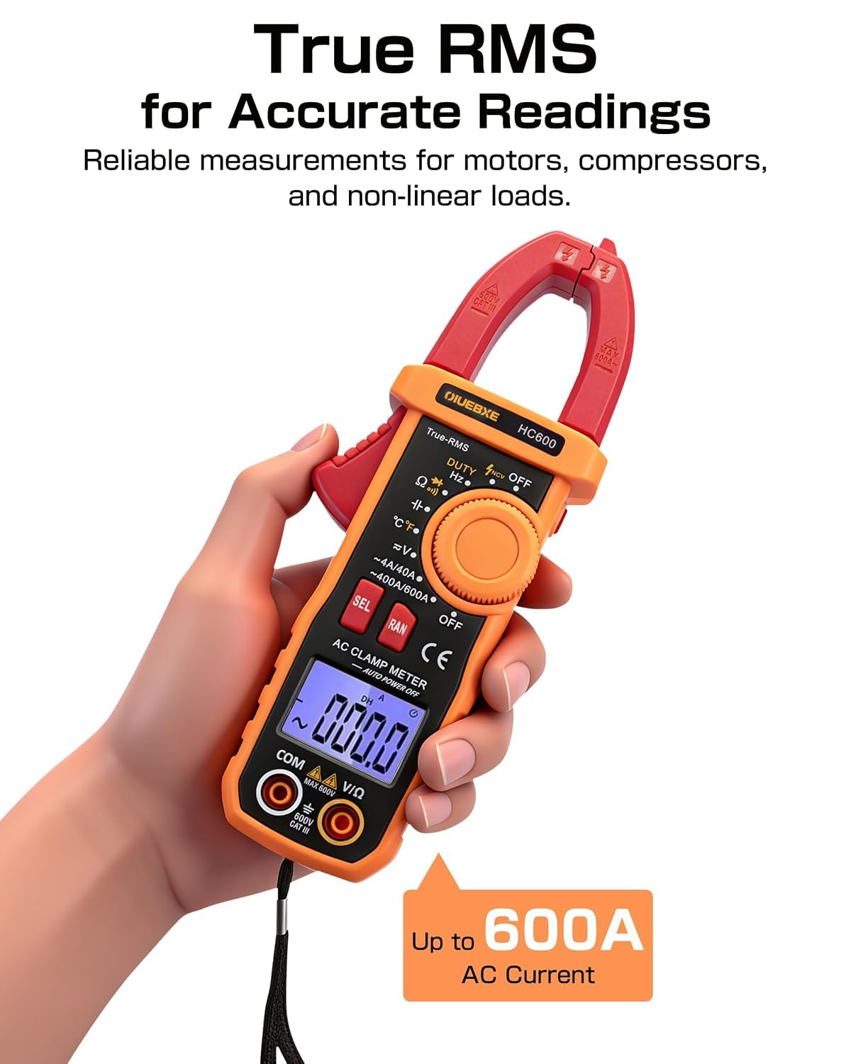 600A True RMS Clamp Meter M268642