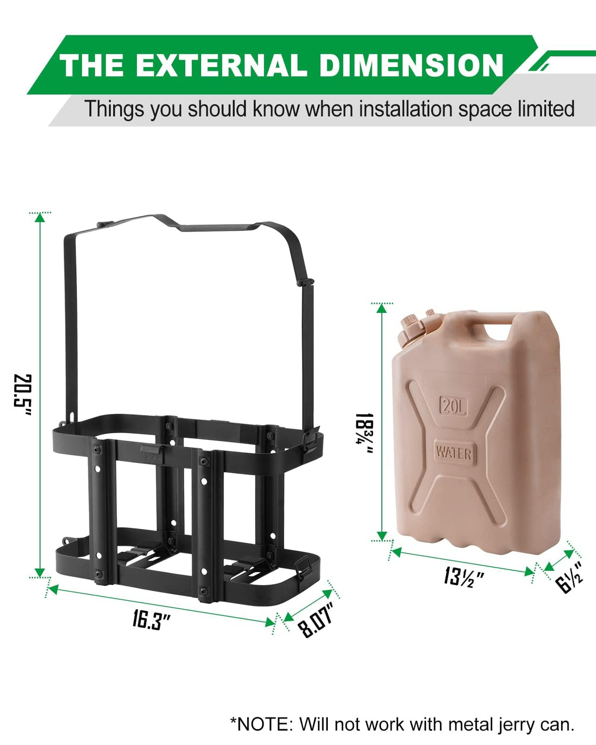 5 Gallon Water Container Holder Mount S50926