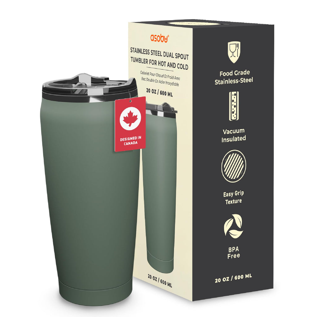 20 oz Stainless Steel Double-wall Vacuum-insulated Coffee Mug X65819