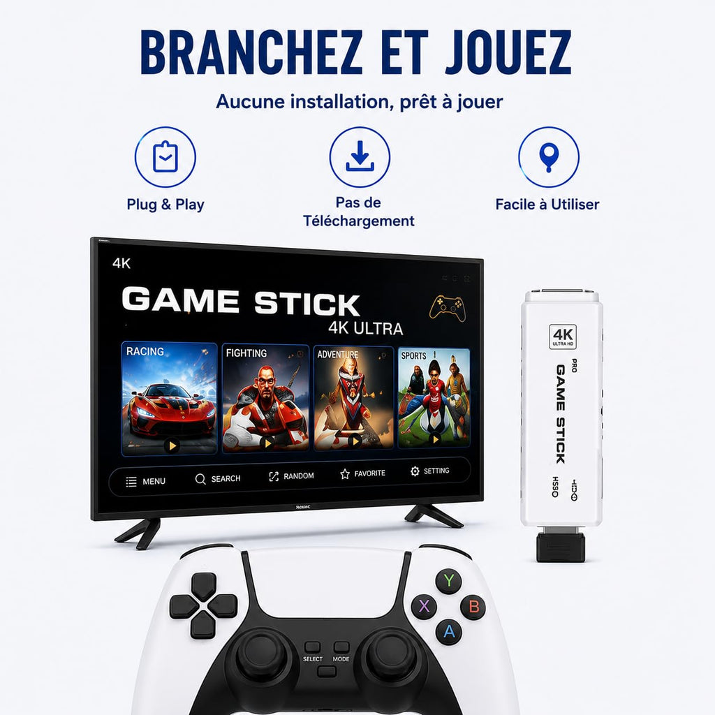 Retro Gaming Console 4K HDMI with 20,000+ Built-in Classic Video Games L356424