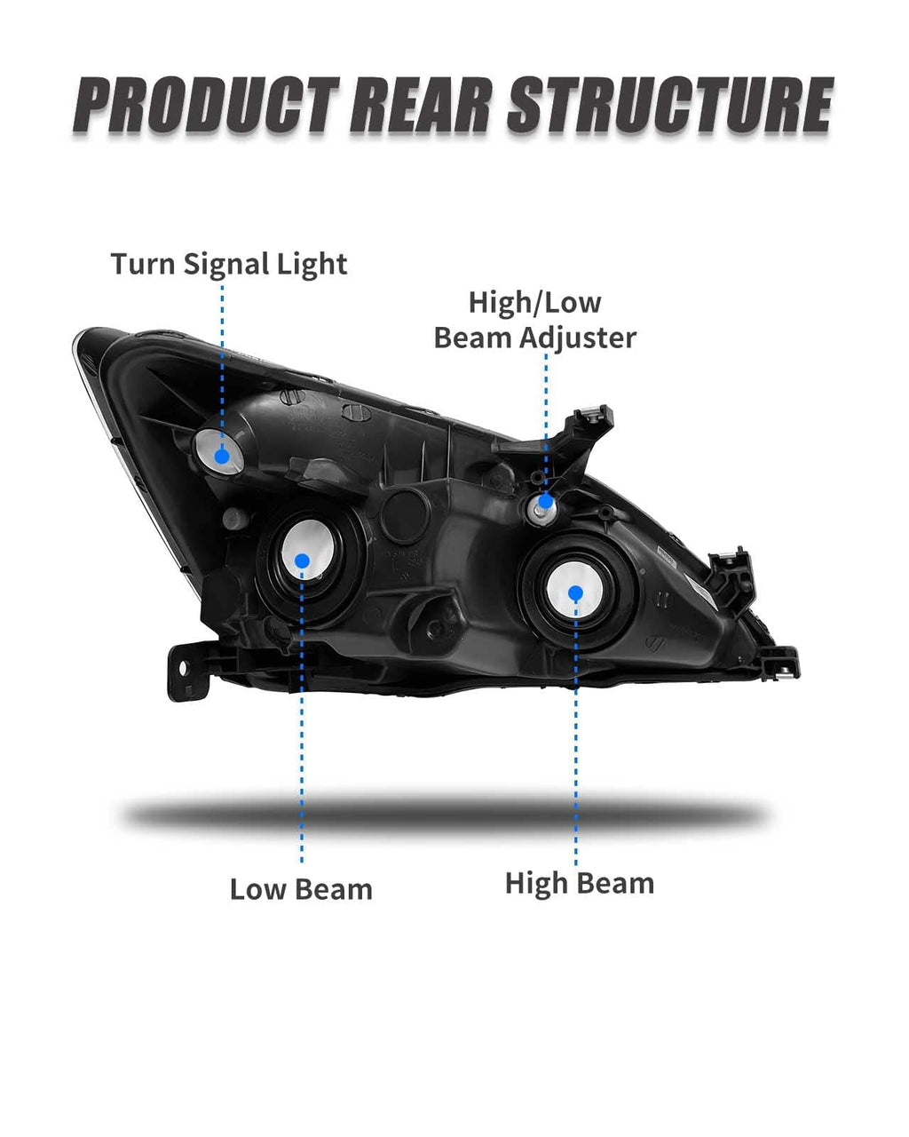 2003-2007 Honda Accord Halogen Headlight K96038