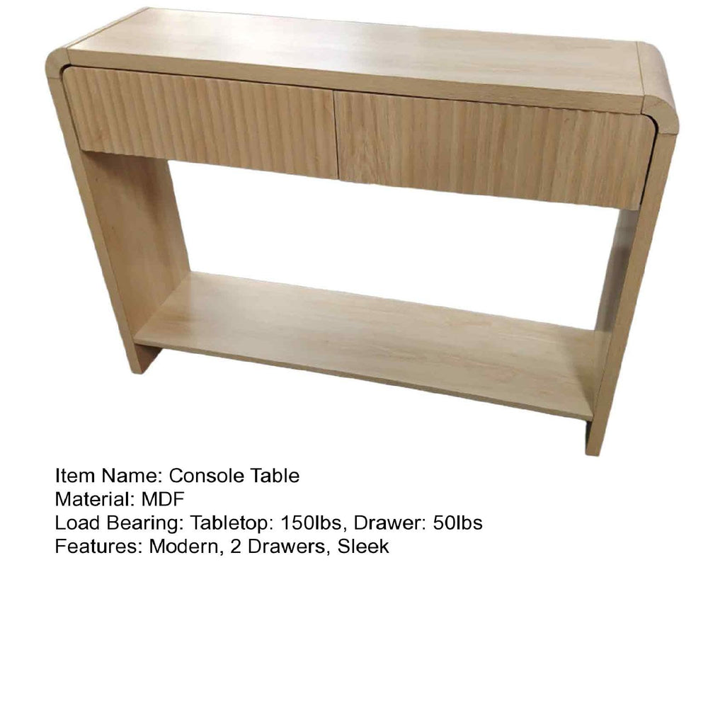 Slim Console Table with Drawers A3752