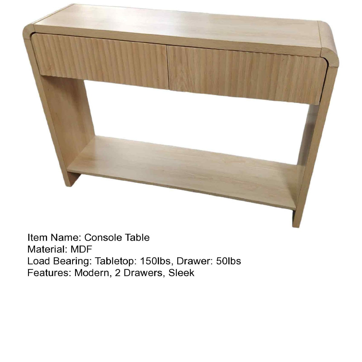 Slim Console Table with Drawers A3752