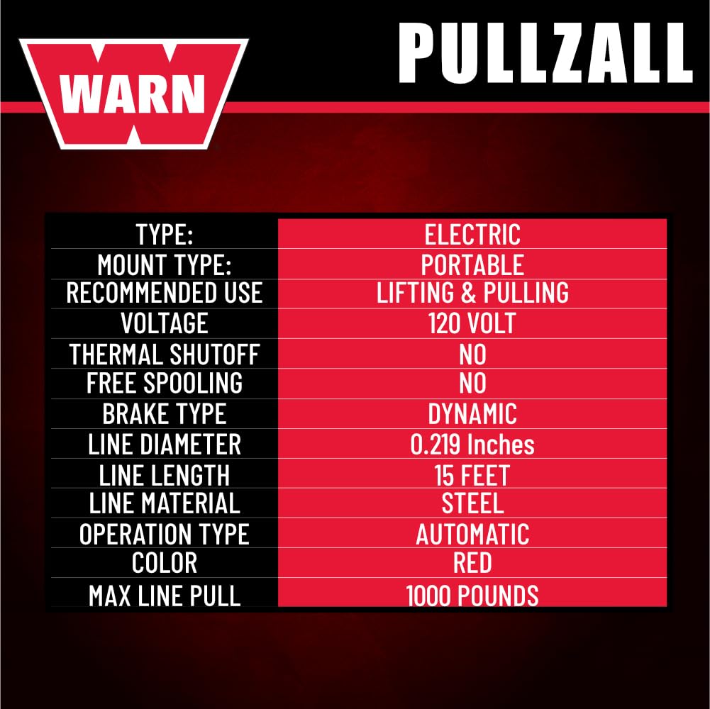 120V AC Electric Winch with 1/2 Ton Capacity K3975