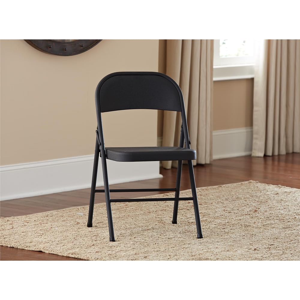 Steel Folding Chair 4 Pack Black I875