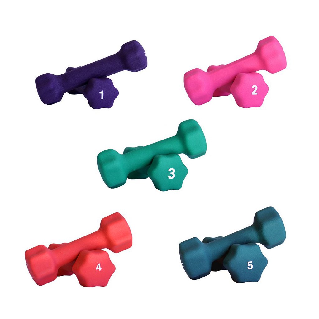Neoprene Dumbbell Set with Rack Y2778