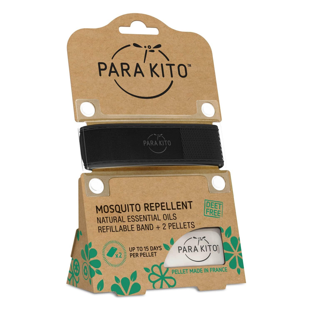 Black Mosquito Repellent Wristband S2074