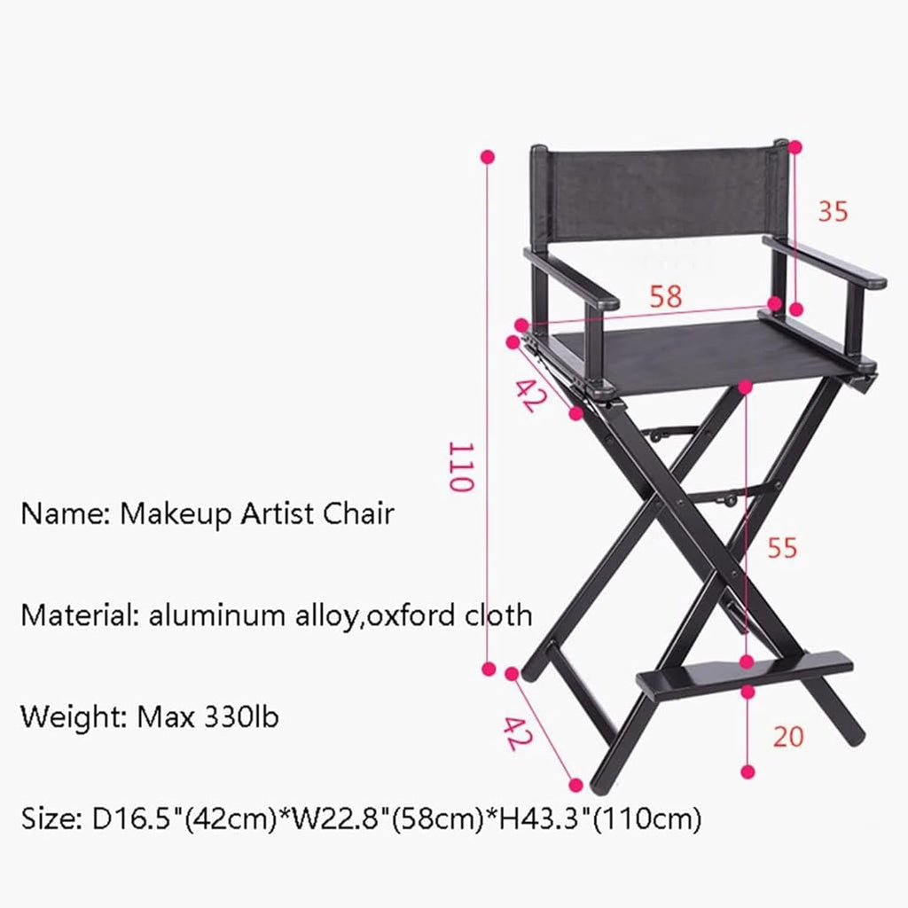 Folding Director Chair with Footrest, 300lbs Capacity V8355