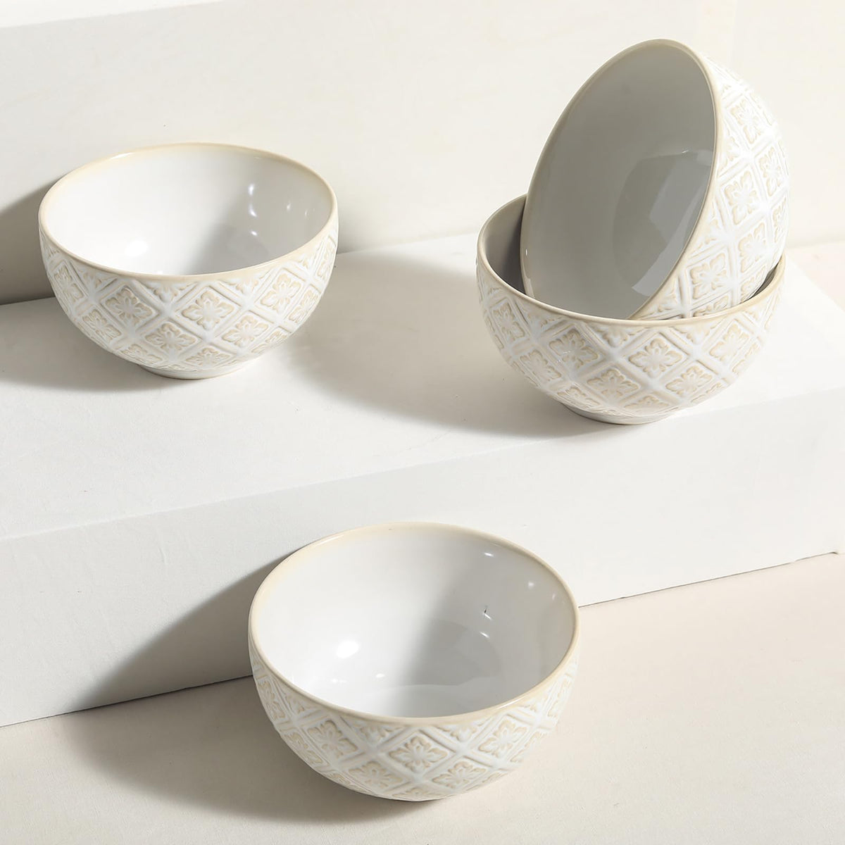26 Oz Ceramic Soup Bowls Set of 4, 6 inch Y432