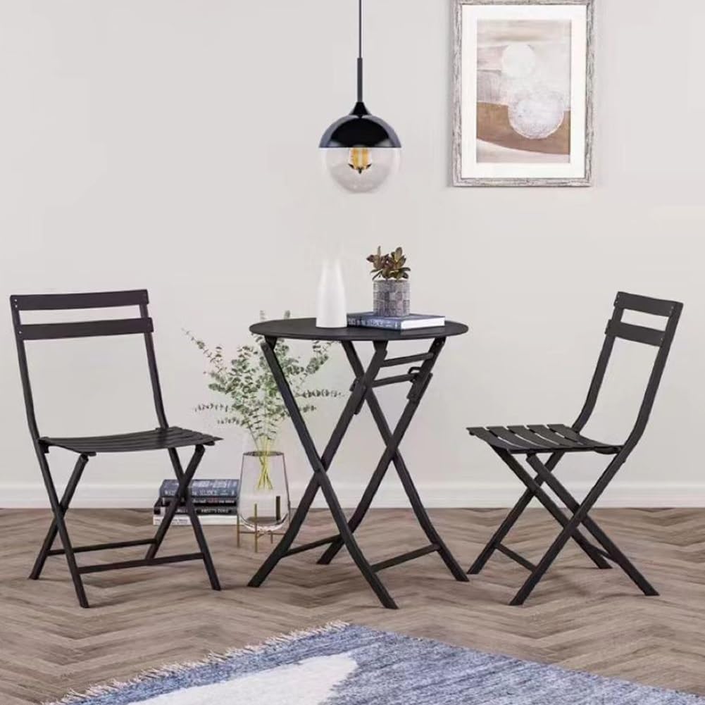 18 Inch Folding Bar Stool with Backrest Black V126