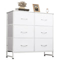 White 6 Drawer Dresser N7090