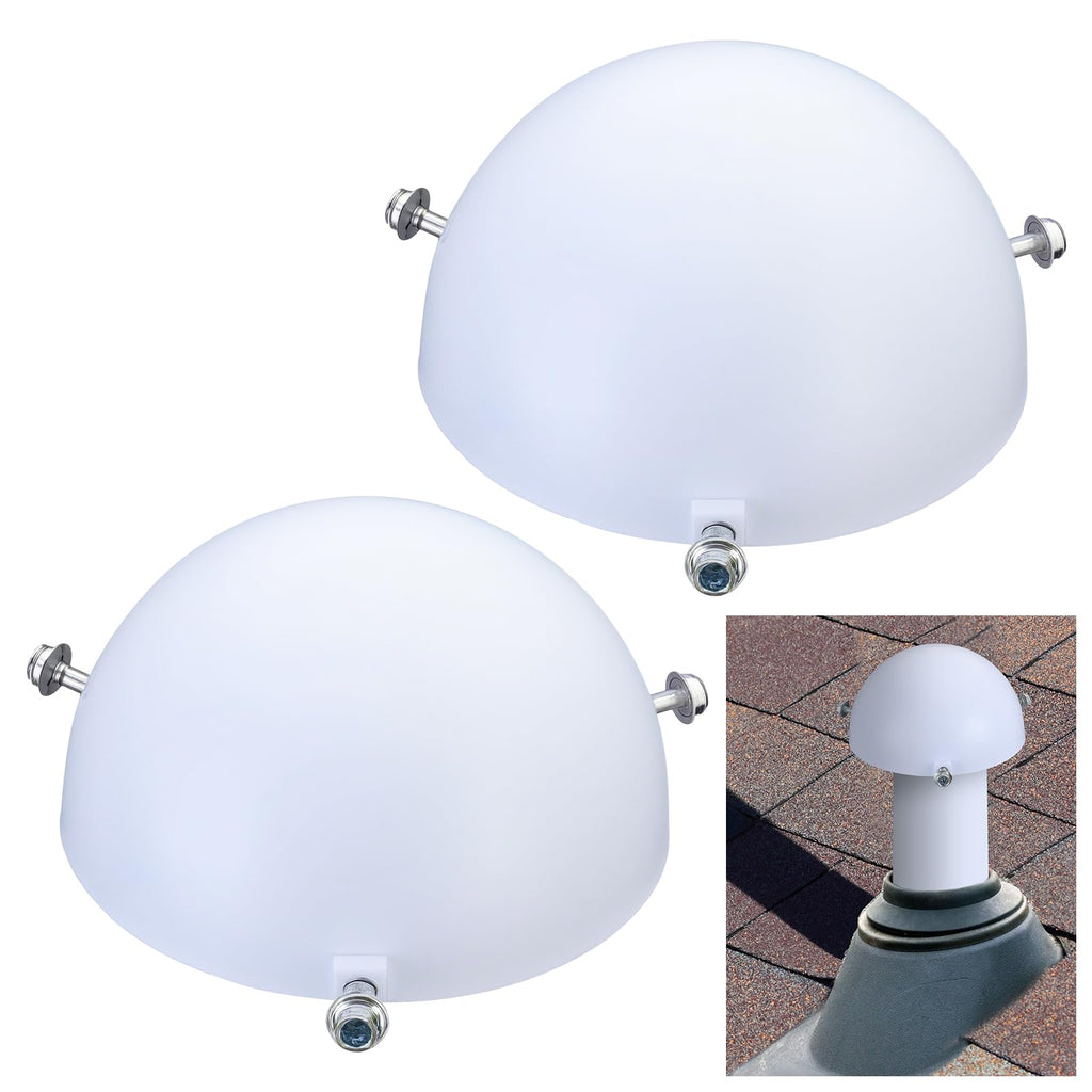 2 Pcs White Mushroom Vent Cap N131