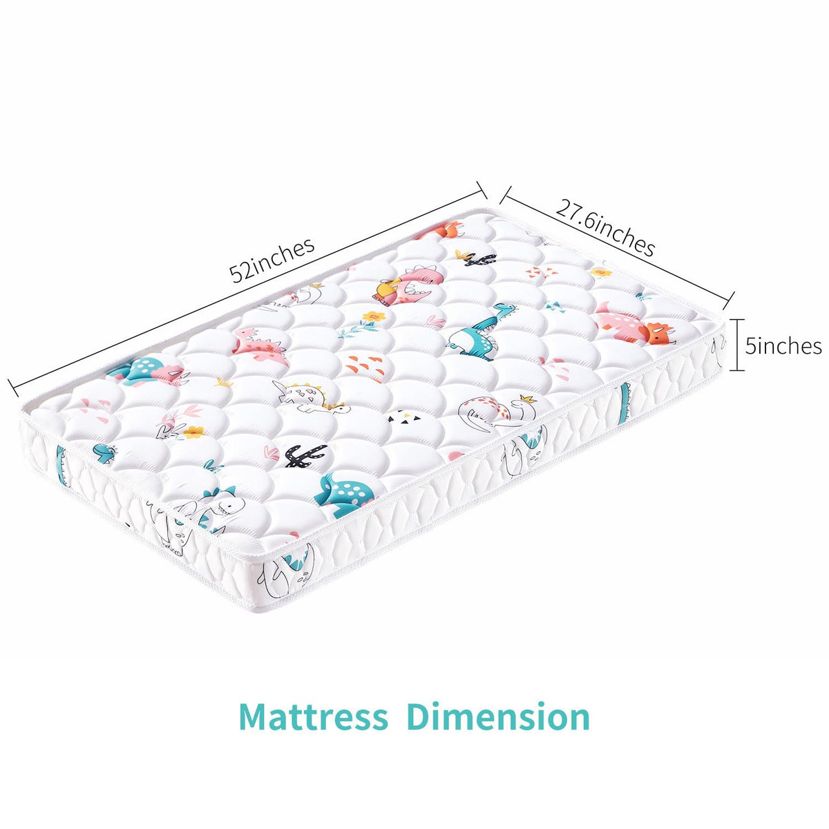5" Firm Hypoallergenic Crib and Toddler Mattress P8444