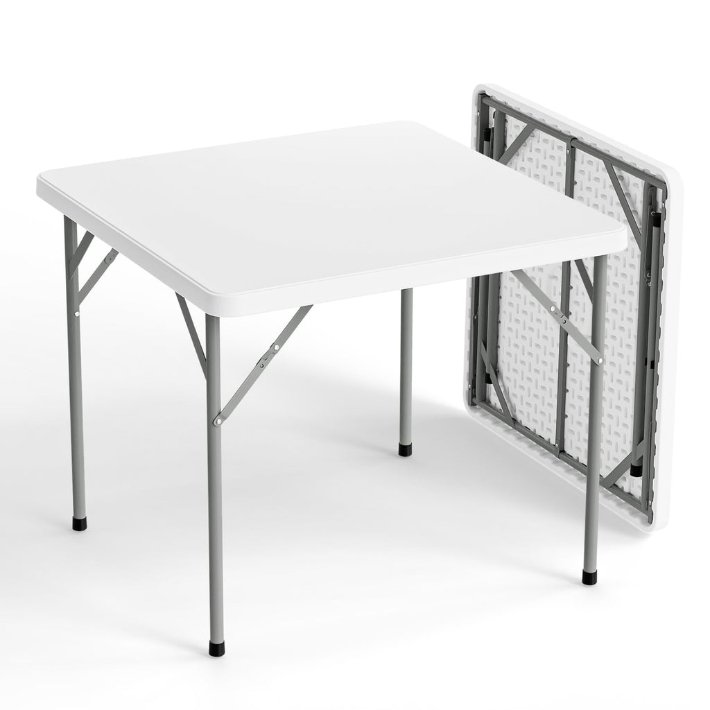 White 34 inch Folding Card Table U303991