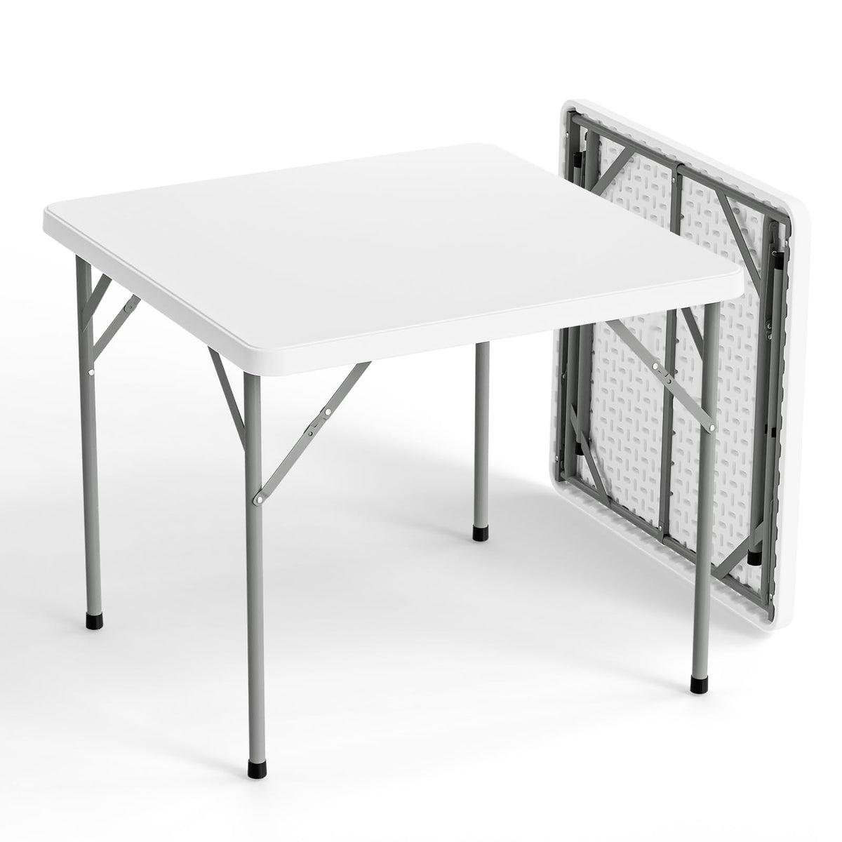 White 34 inch Folding Card Table U303991