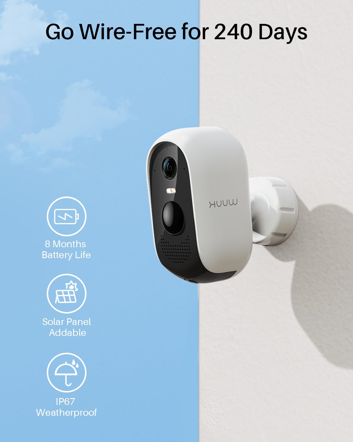 Wireless Outdoor 2K Security Cameras I74321