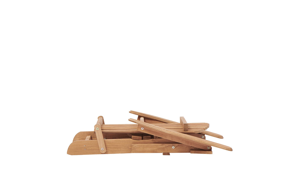 Folding Adirondack Chair Set of 2 Solid Cedar Wood O2401