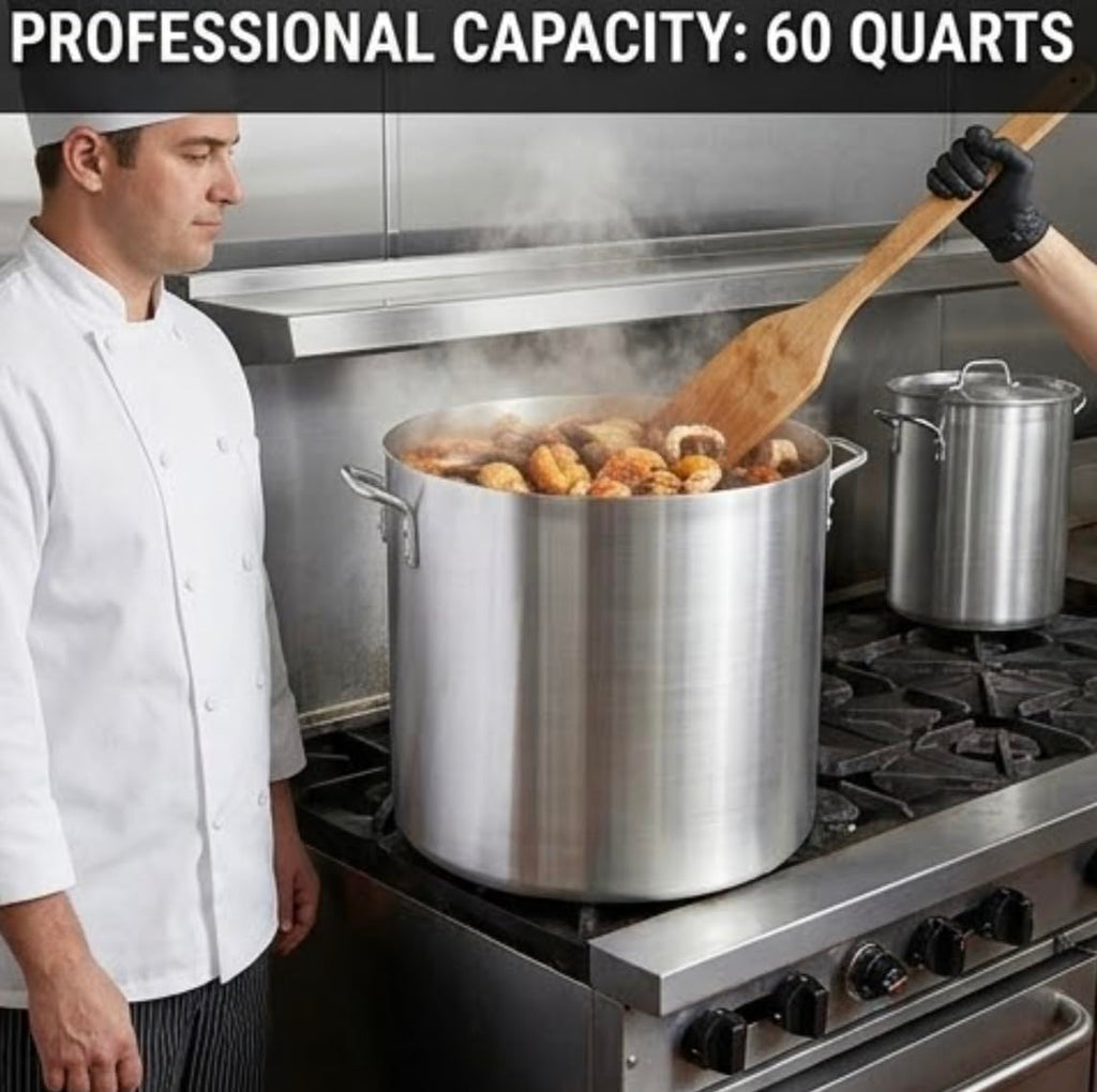 60 Quart Aluminum Stock Pot H413