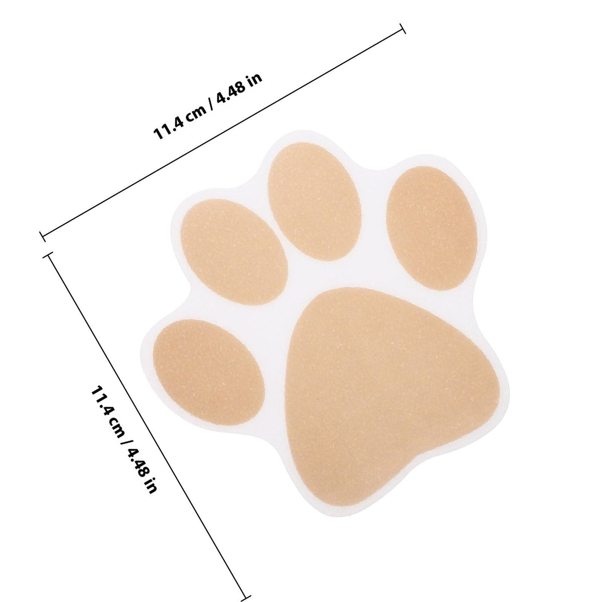 Gold Dog Paw Bathtub Sticker 20 Pack G2976