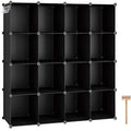 16 Cube Black Storage Organizer V9906