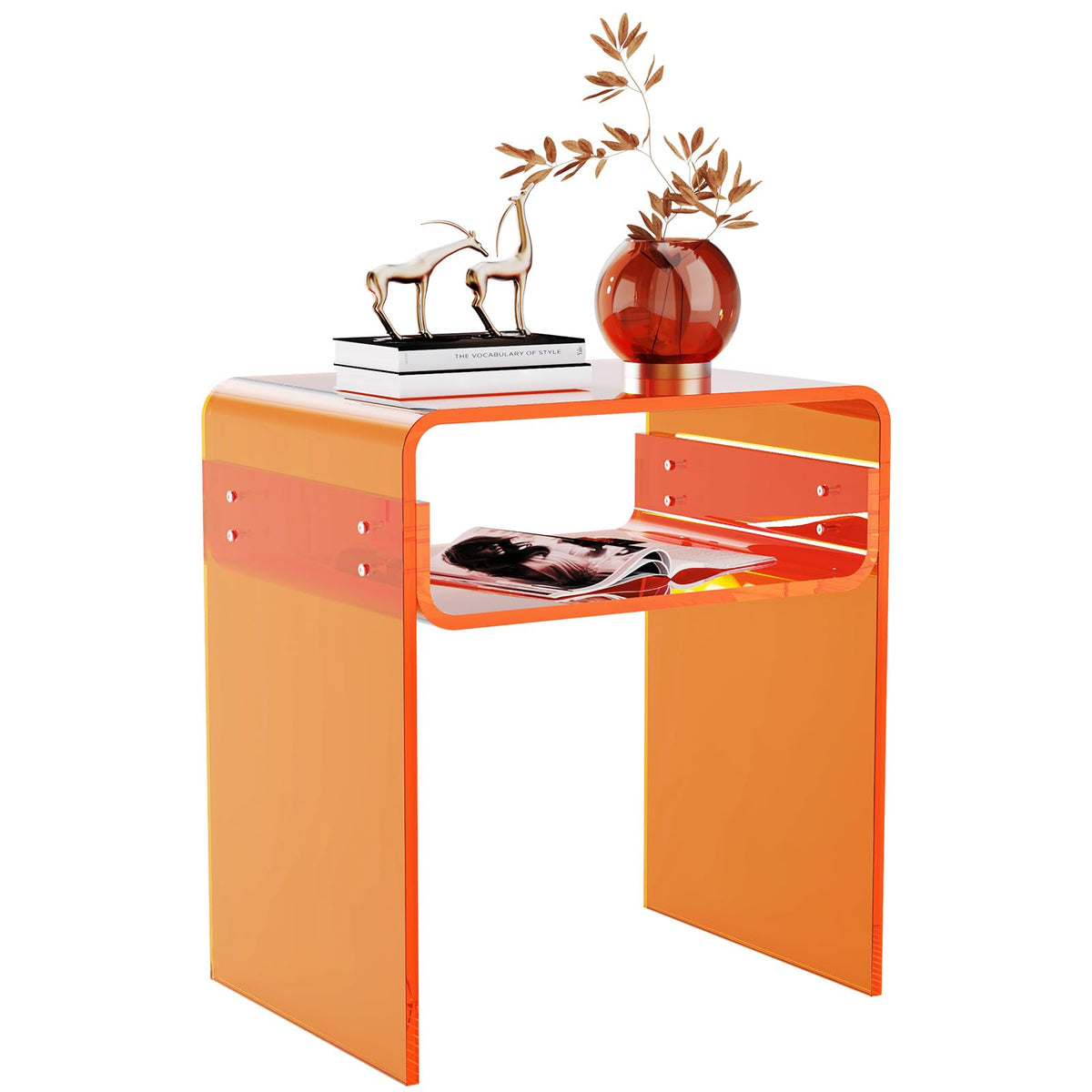 Clear Acrylic 2-Tier End Table I458550