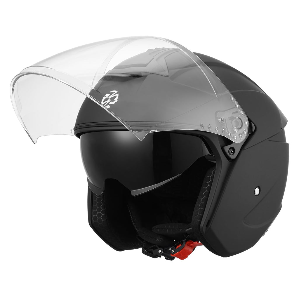 3/4 Motorcycle Helmet DOT Approved Open Face T3215