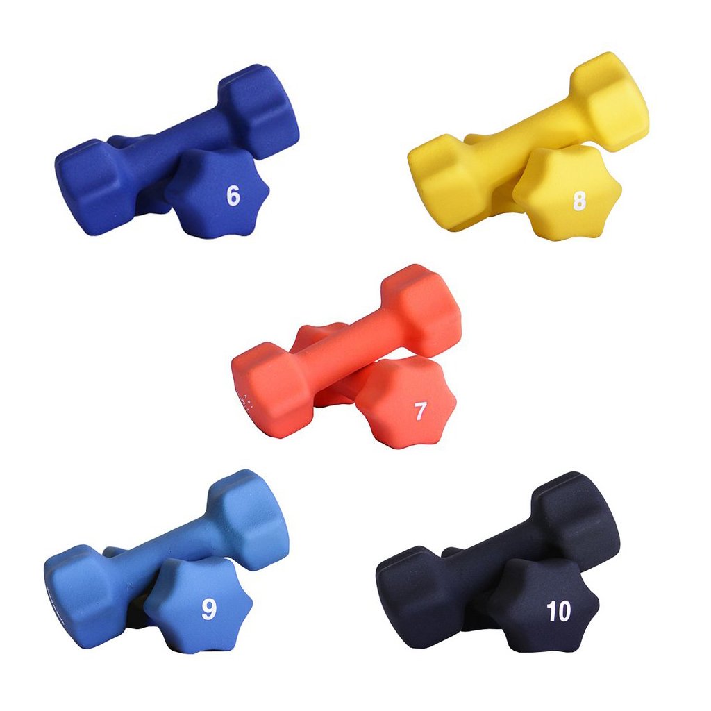 Neoprene Dumbbell Set with Rack Y2778