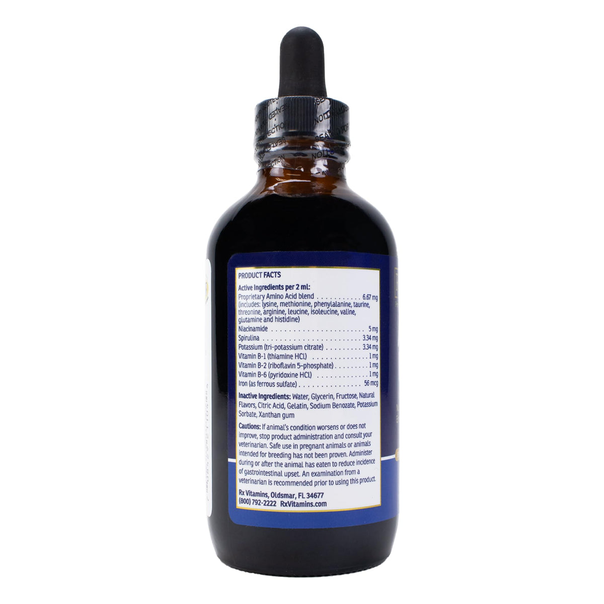 Liquid Pet Supplement with Vitamin B Complex & Iron 4 fl oz V927