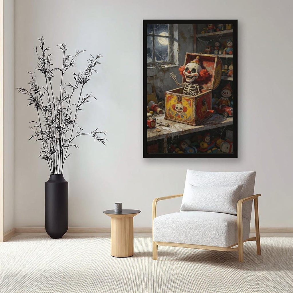 Canvas Wall Art Oil Painting Poster Print with Black Frame 24" L X 36" W W56758