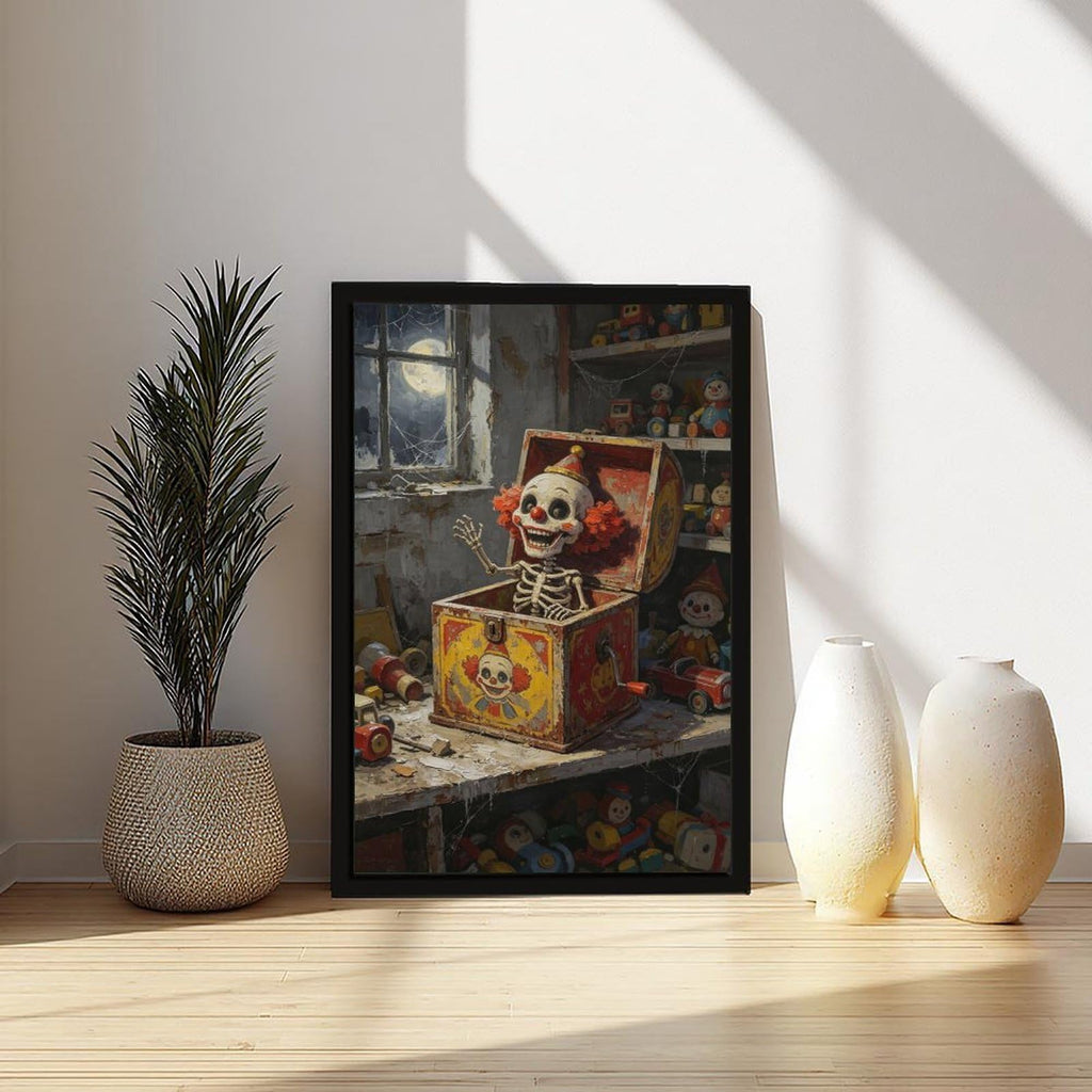 Canvas Wall Art Oil Painting Poster Print with Black Frame 24" L X 36" W W56758