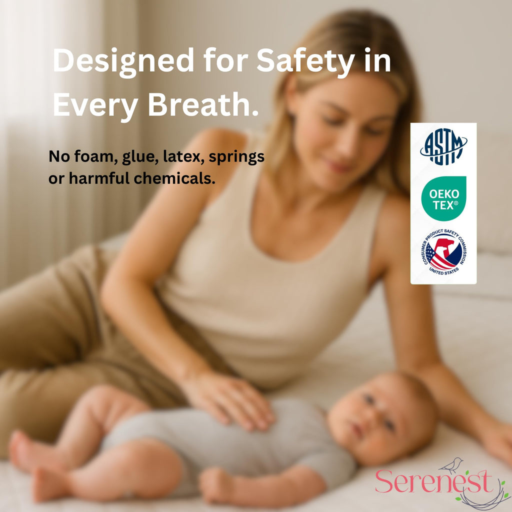 Breathable Baby Crib Mattress & Toddler Bed, Washable, Waterproof, Non-Toxic, Standard Size V22856