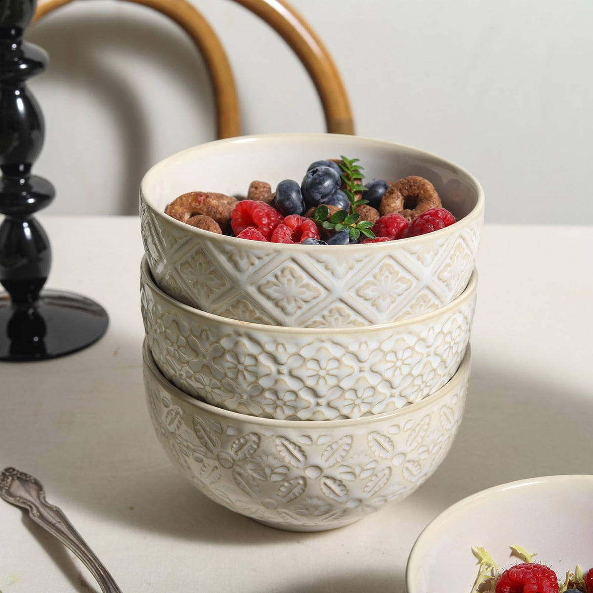 26 Oz Ceramic Soup Bowls Set of 4, 6 inch Y432