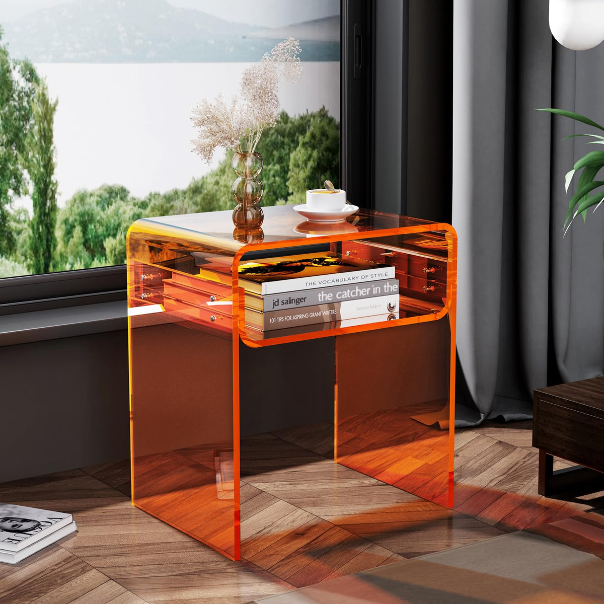 Clear Acrylic 2-Tier End Table I458550