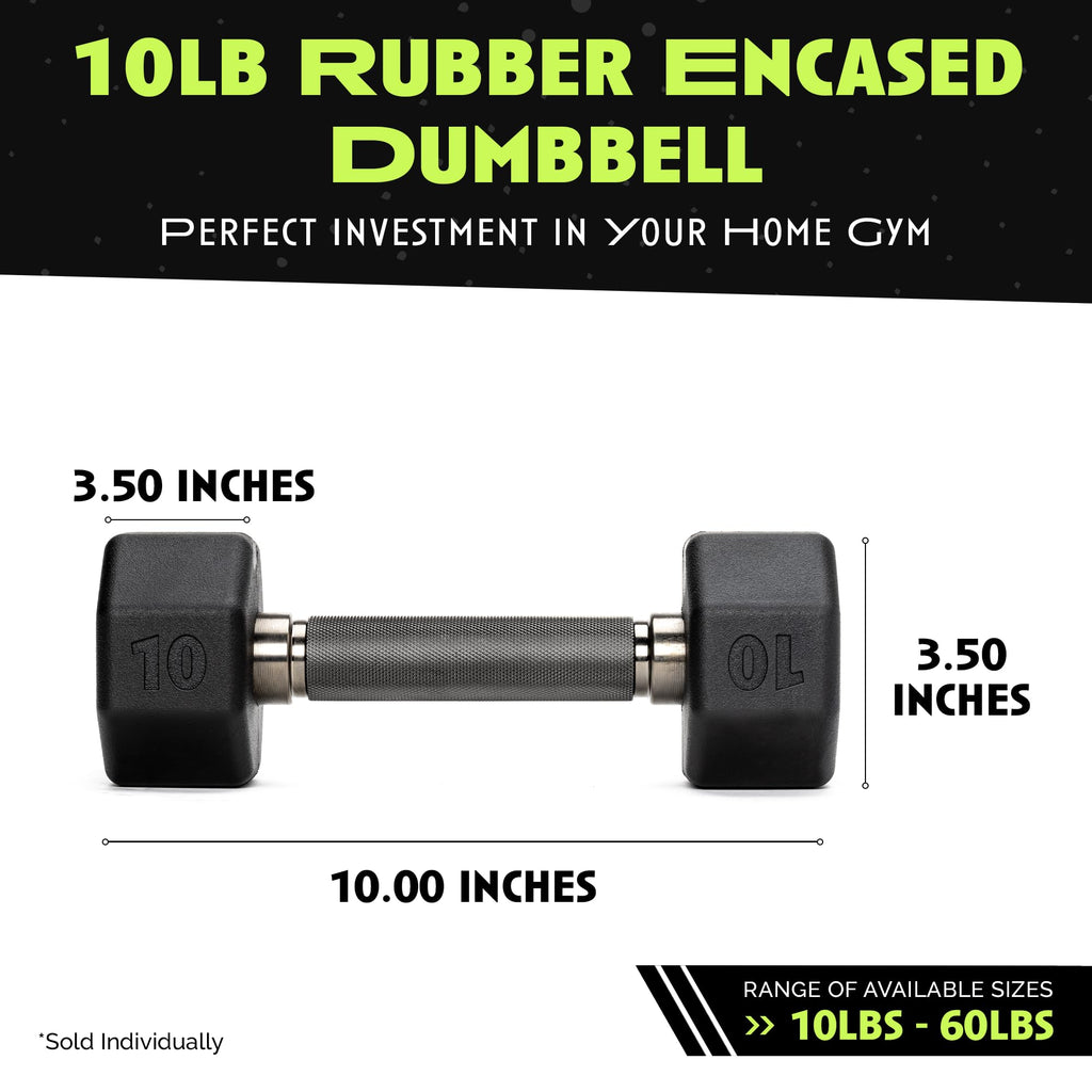 Rubber Coated Dumbbell D104
