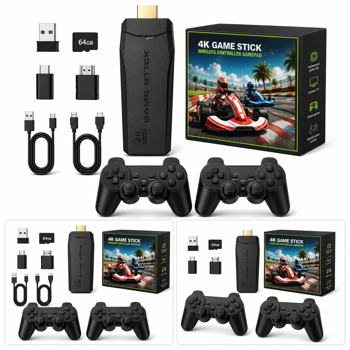 Retro Gaming Console 4K HDMI with 20,000+ Built-in Classic Video Games L356424
