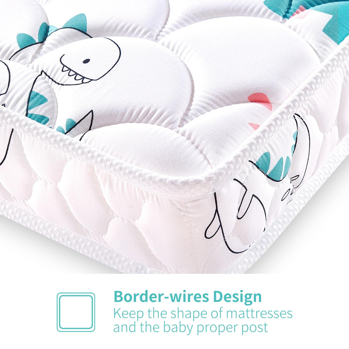 5" Firm Hypoallergenic Crib and Toddler Mattress P8444