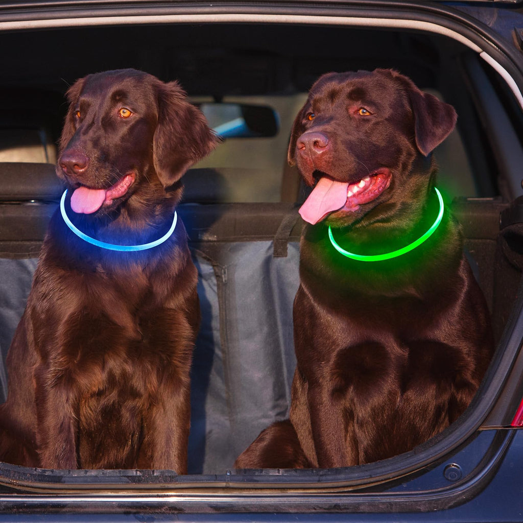 2 Packs Light Up Dog Collar V12626
