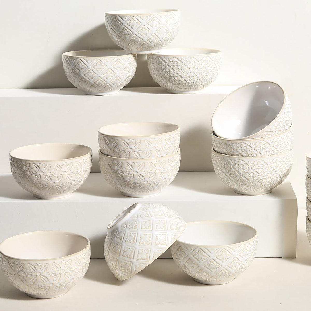 26 Oz Ceramic Soup Bowls Set of 4, 6 inch Y432