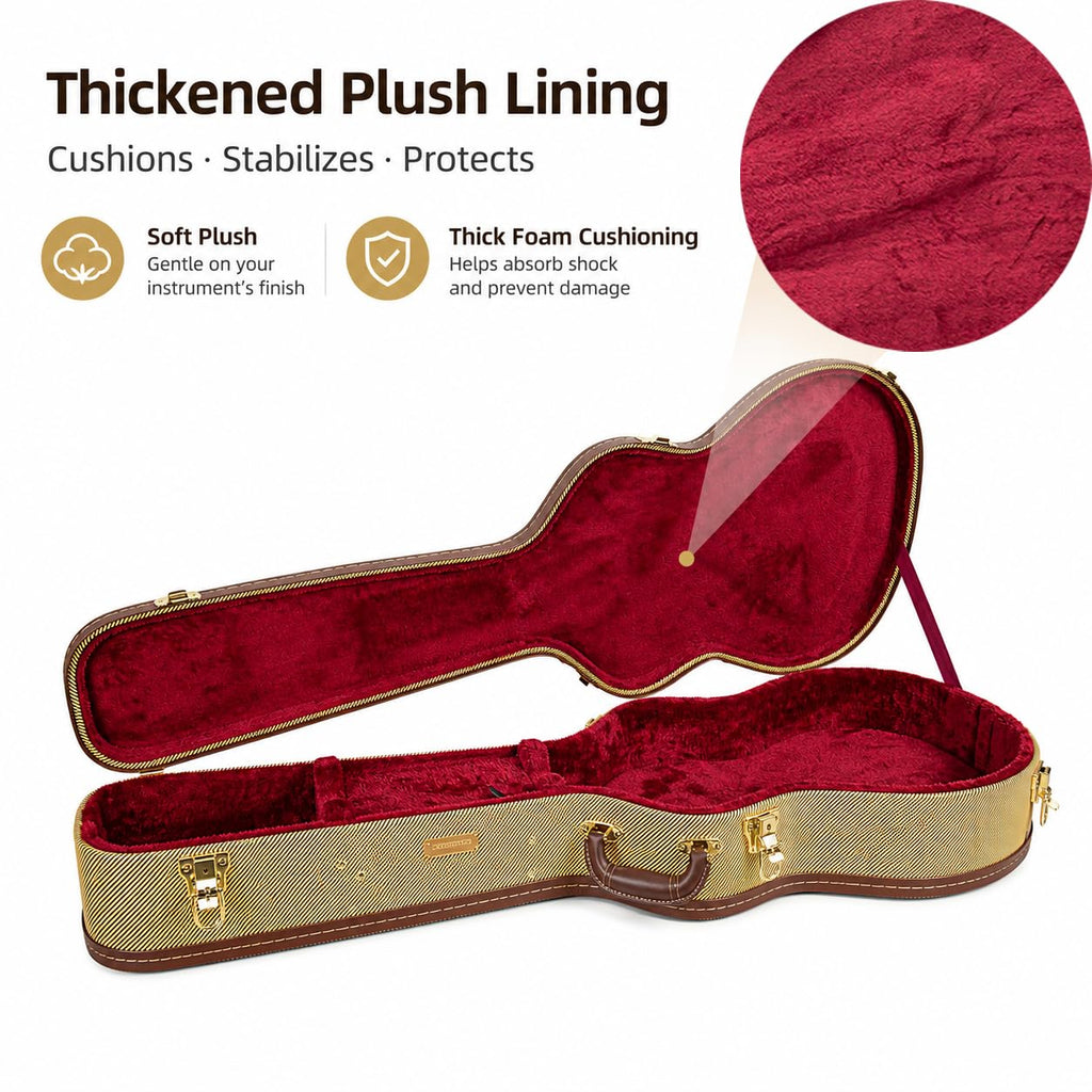 Wooden Guitar Case for 335 Style Semi-Hollow Electric Guitars V595540