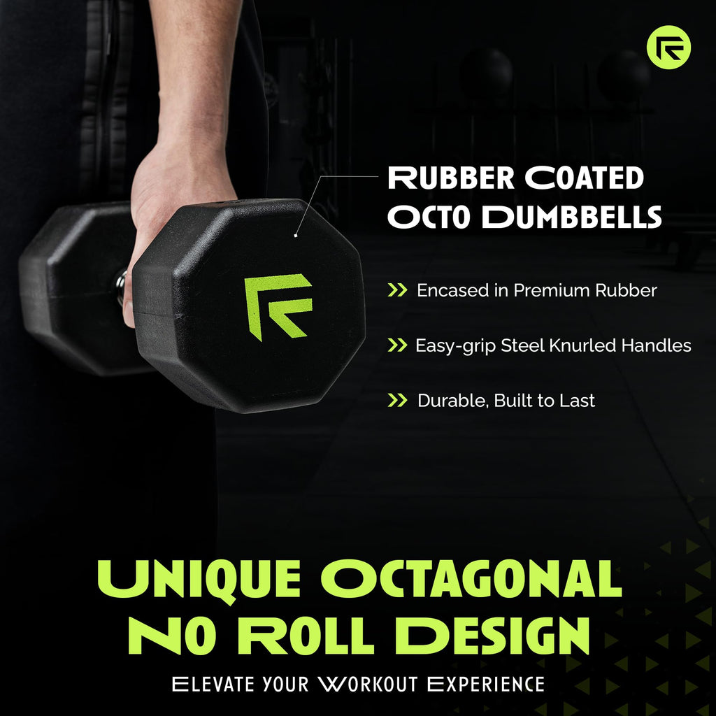 Rubber Coated Dumbbell D104